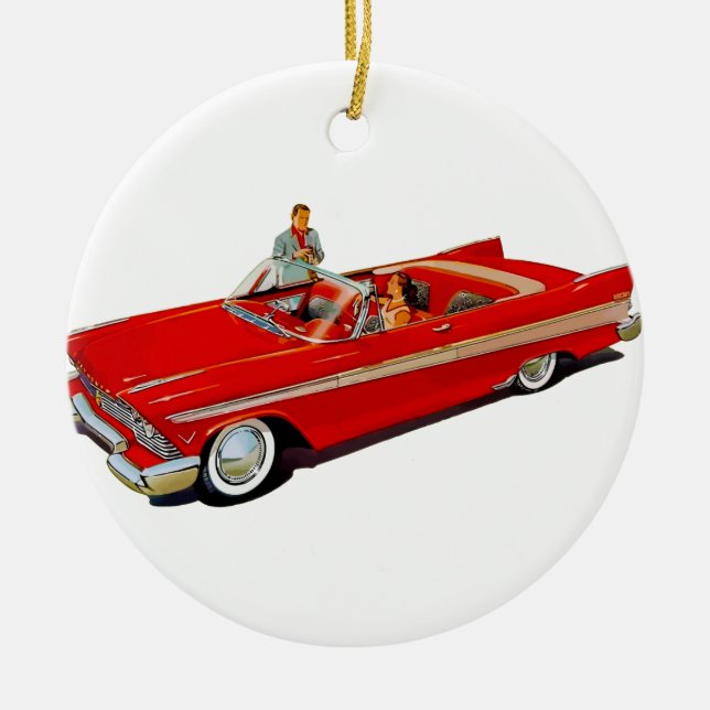 Ornement En Céramique Coupe convertible Plymouth Belvedere 1957 (Devant)