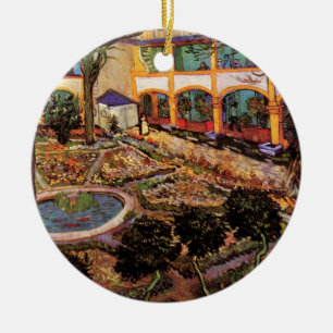 Ornement En Céramique Cour de l'hôpital d'Arles par Vincent van Gogh