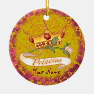 Ornement En Céramique Couronne de princesse