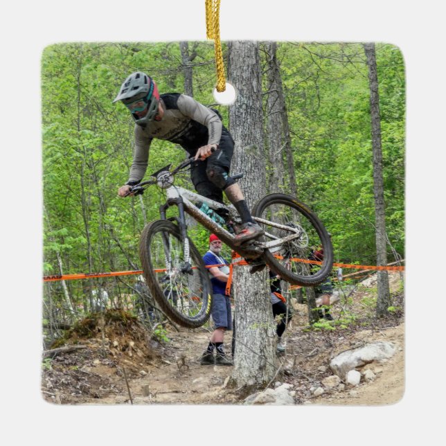 Ornement En Céramique Course VTT Enduro (Devant)