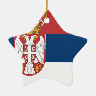 Ornement En Céramique Coût bas ! Drapeau de la Serbie