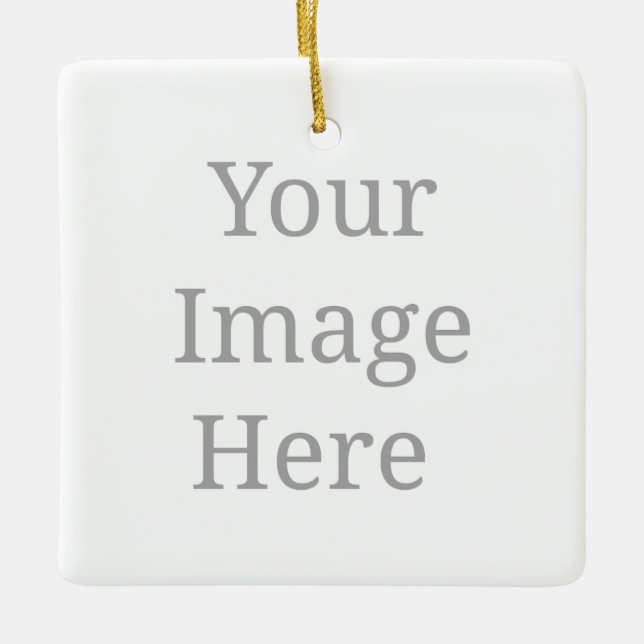 Ornement En Céramique Créez votre propre personnalisation (Devant)