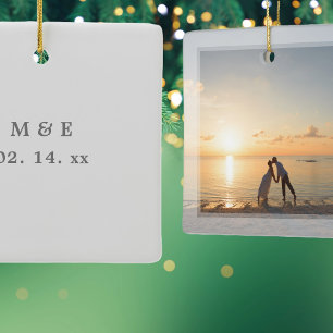 Ornement En Céramique Créez votre propre photo Mariage mémorable perso