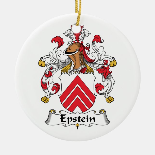 Ornement En Céramique Crête de famille d'Epstein (Devant)