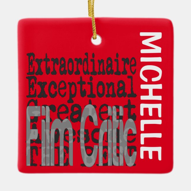 Ornement En Céramique Critique de film Extraordinaire CUSTOM (Devant)