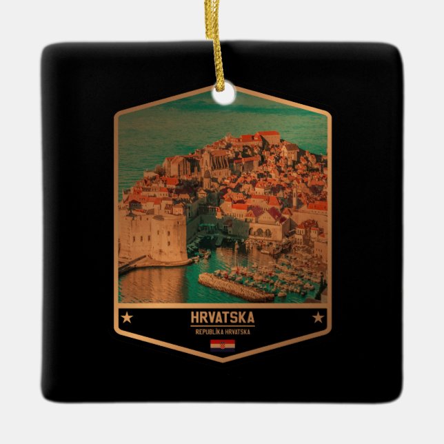 Ornement En Céramique Croatie (Devant)