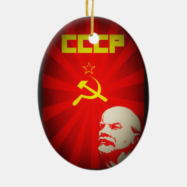 Ornement En Céramique cru communiste soviétique f de propagande de (Dos)