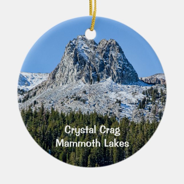 Ornement En Céramique Crystal Crag, Mammoth Lakes, CA, (Devant)