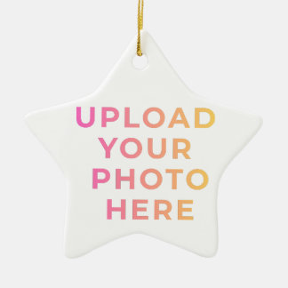 Ornement En Céramique Custom Ornament | Photo, Name & Family Keepsake