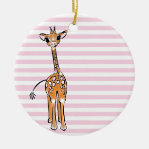 Ornement En Céramique Cute Giraffe drawing, safari animals