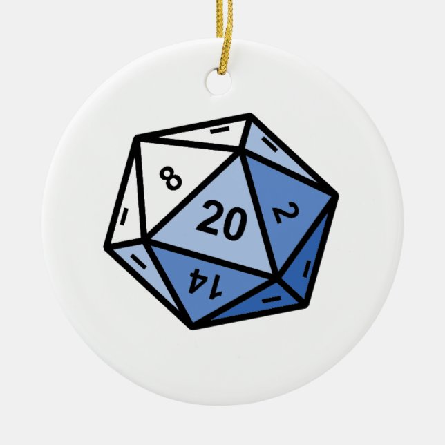 Ornement En Céramique d20 (Devant)