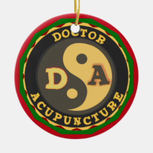 ORNEMENT EN CÉRAMIQUE DA DOCTEUR DU LOGO ACCUPUNCTURE