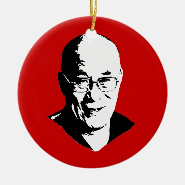 Ornement En Céramique Dalai Lama (Devant)