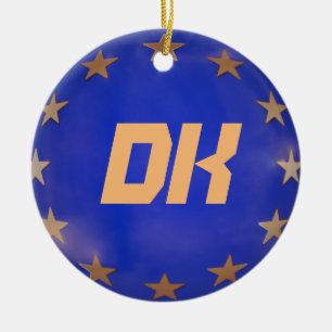 Ornement En Céramique Danemark Organisation de Noël de l'Union europée