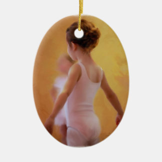 Ornement En Céramique Dans l'ornement rose de ballerine