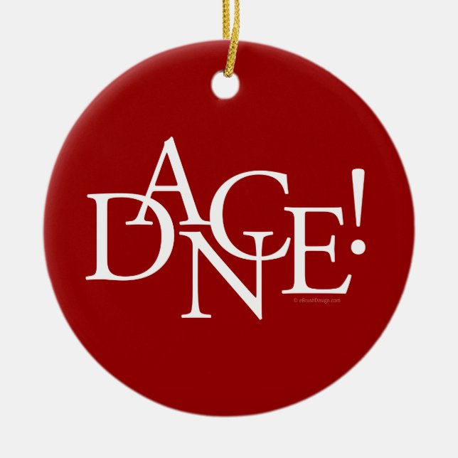 Ornement En Céramique Danse ! (Devant)