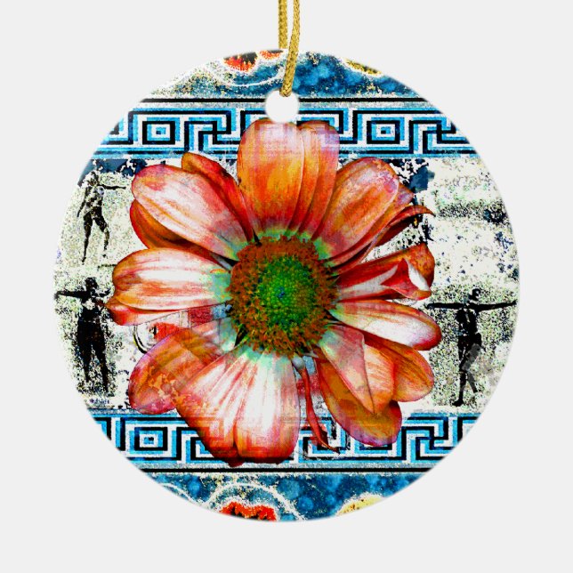 Ornement En Céramique Danse ancienne (Devant)