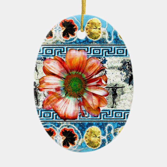 Ornement En Céramique Danse ancienne (Devant)