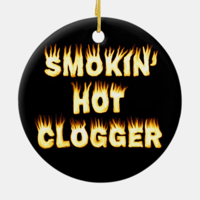 Ornement En Céramique Danse chaude de Smokin Clogger (Dos)