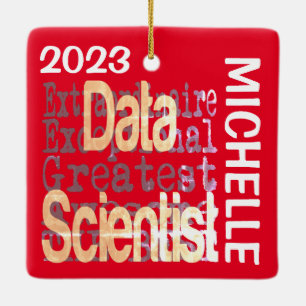 Ornement En Céramique Data Scientist Extraordinaire PERSONNALISÉ