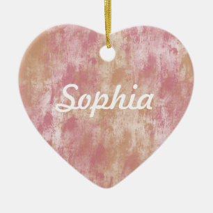 Ornement En Céramique Daydream rose