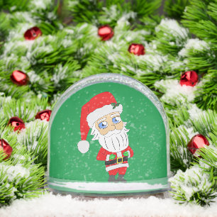 ornement en céramique de chibi santa claus
