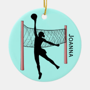 Ornement en céramique de conception volleyball