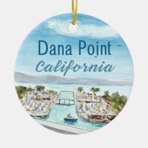 Ornement en céramique de Dana Point - California C