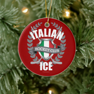 Ornement en céramique de glace italienne