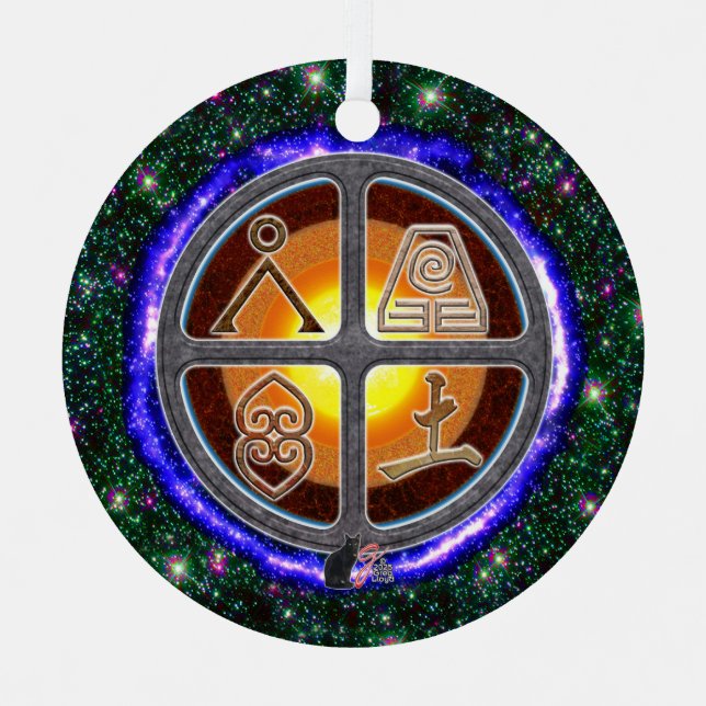 Ornement en céramique de la Terre (Recto)