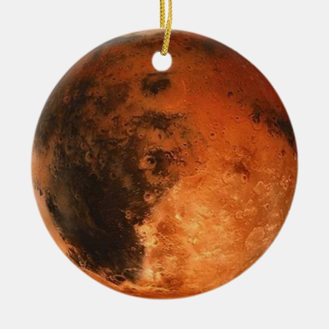 Ornement En Céramique ~ de MARS de PLANÈTE (système solaire) (Devant)