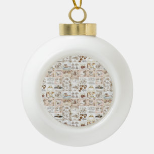 Ornement en céramique de Noël