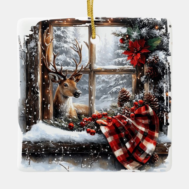 Ornement en céramique de Noël (Devant)