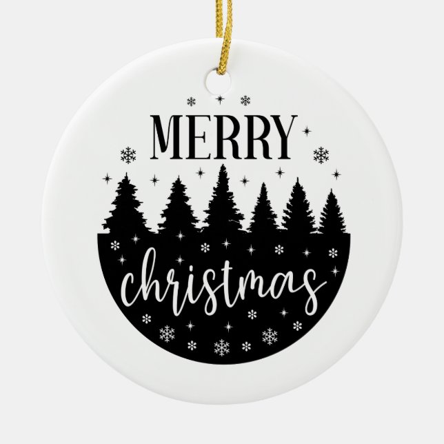 Ornement en céramique de Noël (Devant)