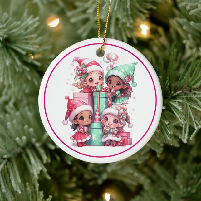 Ornement en céramique de Noël (Arbre)