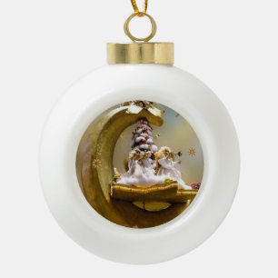 Ornement en céramique de Noël, Ange de Noël