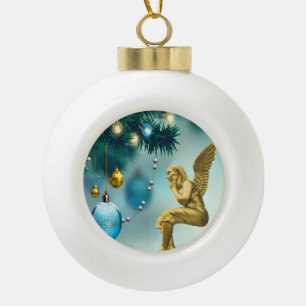 Ornement en céramique de Noël, Ange de Noël