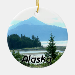 Ornement en céramique de Noël de l'Alaska