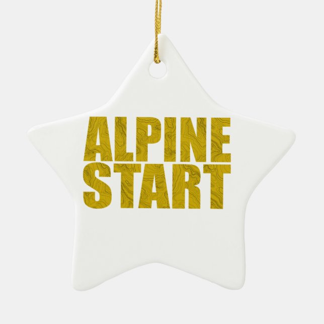 Ornement En Céramique Début alpin (Topo) (Devant)