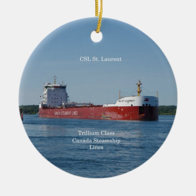 Ornement En Céramique Décor de CSL St Laurent (Devant)
