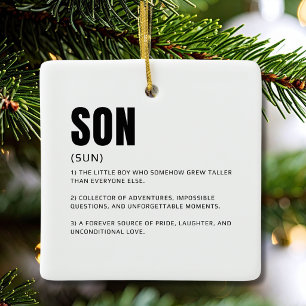 Ornement En Céramique Définition de fils drôle et sincère