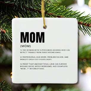 Ornement En Céramique Définition drôle de maman