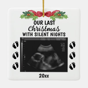 Ornement En Céramique dernier Noël avec nuits silencieuses Ultrasound Ph