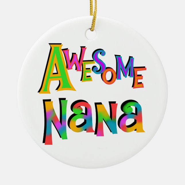 Ornement En Céramique Des T-shirts et cadeaux superbes Nana (Devant)