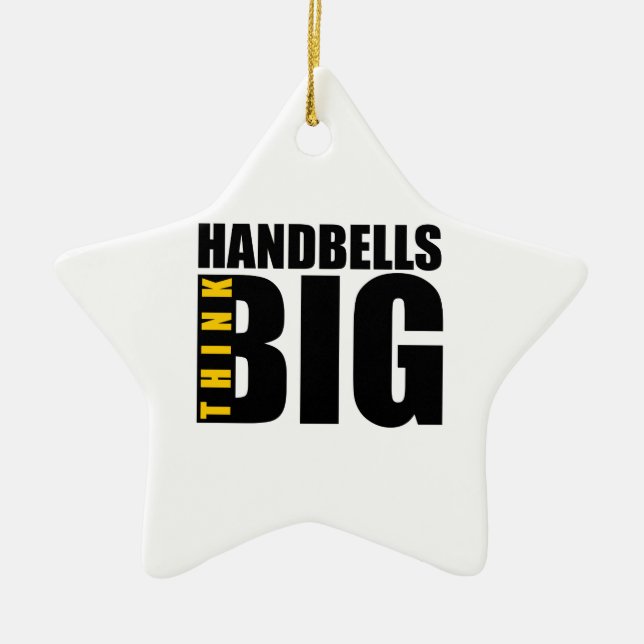 ORNEMENT EN CÉRAMIQUE DESSINS MUSICAUX THINK BIG HANDBELLS (Devant)