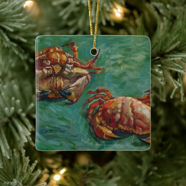 Ornement En Céramique Deux crabes par Vincent van Gogh (Arbre)