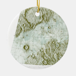 Ornement En Céramique diagramme lunaire d'échelle du 1:000 000