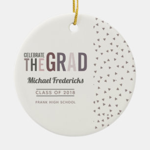 Ornement En Céramique Diplôme coloré tendance