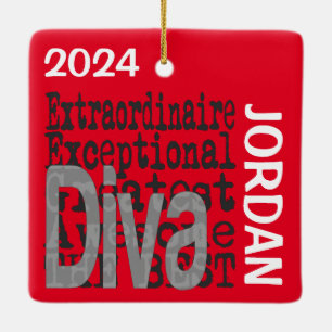 Ornement En Céramique Diva Extraordinaire CUSTOM