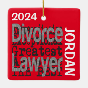 Ornement En Céramique Divorce Avocat Extraordinaire CUSTOM